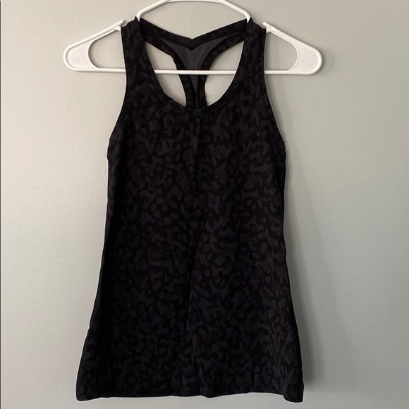 Lululemon Black and Grey Leopard Print Tank top - Picture 1 of 6